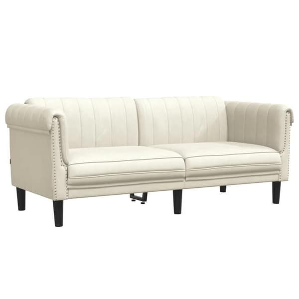 vidaXL 2-sitssoffa, soffa med ben, stoppad soffa med armstöd och ryggstöd, möbel för sovrum 372582
