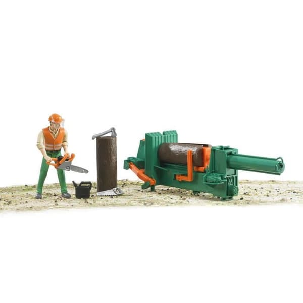 BRUDER - Bworld skogsset med figur - 10,7 cm