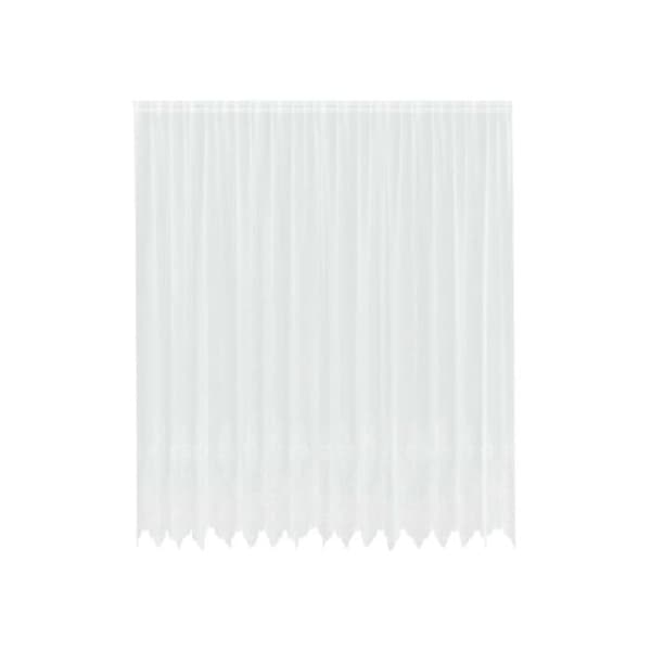 Blommönstrad spetsgardin - vidaXL - Vit - Polyester - 260x400 cm - Ljusfilterande - Integritetspaneler