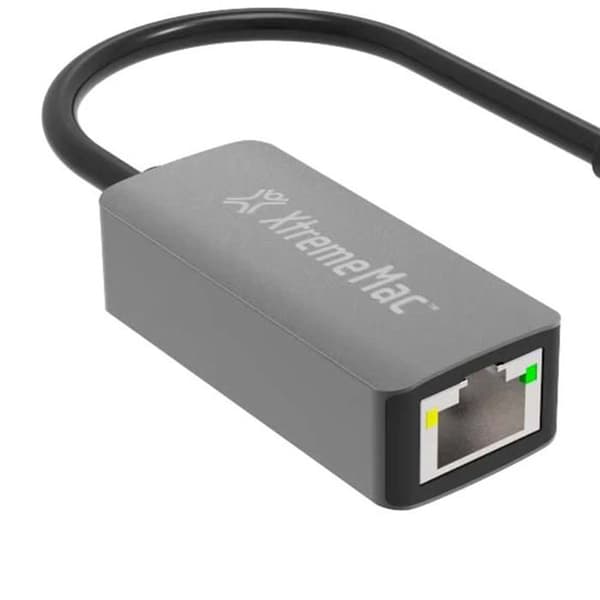 USB-A till Ethernet-adapter - XtremeMac - XWH-AAE-13 - 1000 Mbps - Aluminium - Rymdgrå
