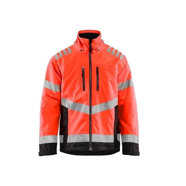 Reflekterande jacka med foder Blaklader - fluorescerande röd/svart - Röd - S