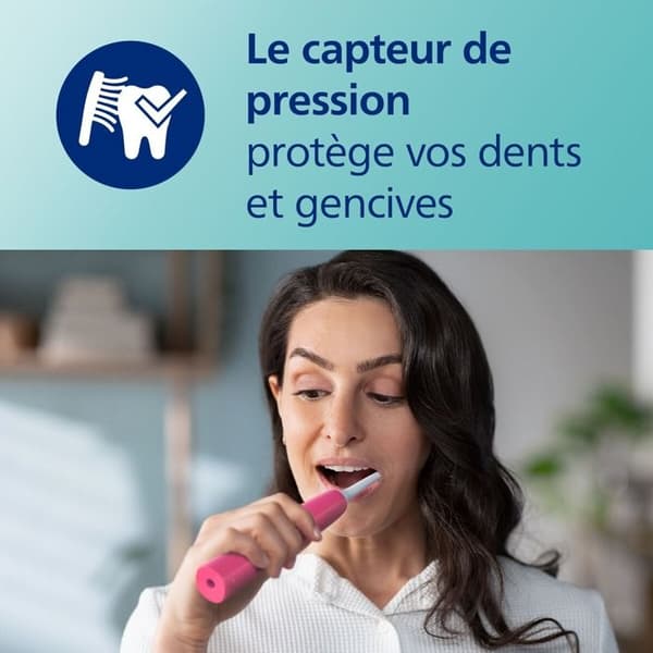 Elektrisk tandborste - Philips - Sonicare 4100 - Rosa - 2 lägen - Trycksensor