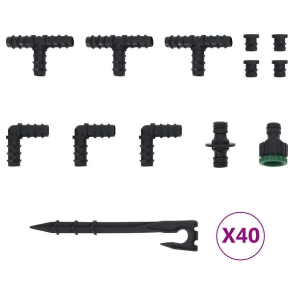 Vattenslang - Gummi - 100 m - Flexibel - Slitstark - Svart