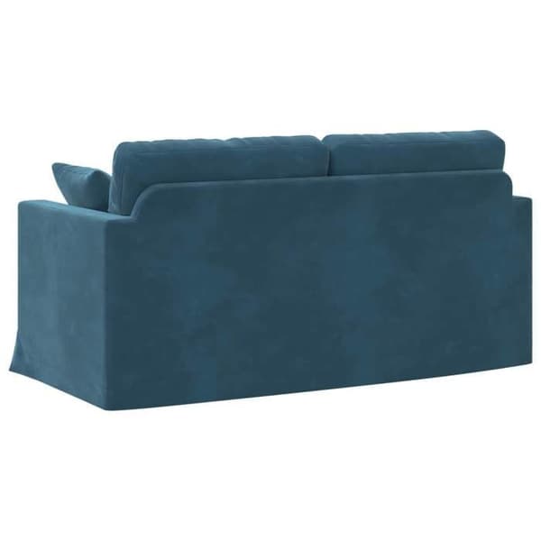 Blå Soffa 158 x 78 x 80 cm Sammet