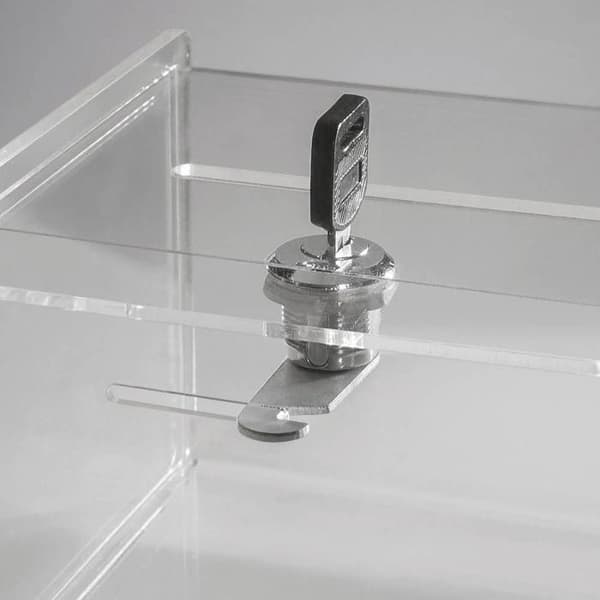 Förvaringslåda - SIGEL - VA151 - Transparent akryl - Lås med springa - 15x15x21.2 cm