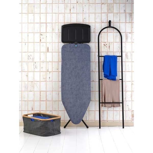 Brabantia Strykbräda C, 124x45 cm, stabil ånggenerator - Denim Blå