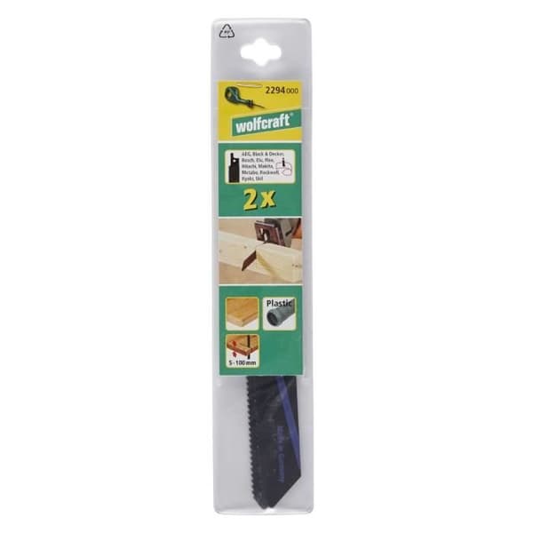 Sågar - WOLFCRAFT - 13 cm - Paket med 2 - HCS - Hög kvalitet