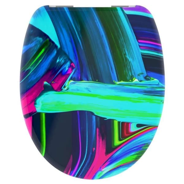 SCHÜTTE Toalettsits med soft close NEON PAINT