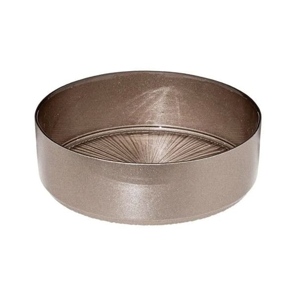 Set med 6 glasfat "Astra" 15cm Champagne