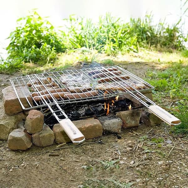 Rektangulär dubbelgrill för Grill - CAMPINGAZ - 65690 - Mått 48x27.5 cm - Metall