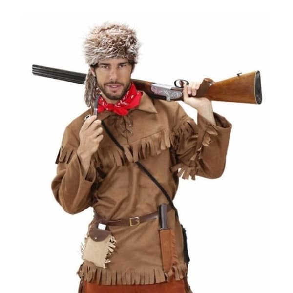 Trapper kostym - WIDMANN - XL - Imitation mocka - Brun