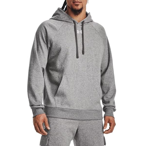 Sweatshirt - UNDER ARMOUR - Rival Fleece - Grå - Man - Långa ärmar