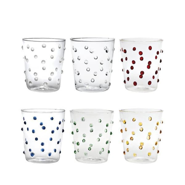 ZAFFERANO Partykollektion med 6 assorterade glas