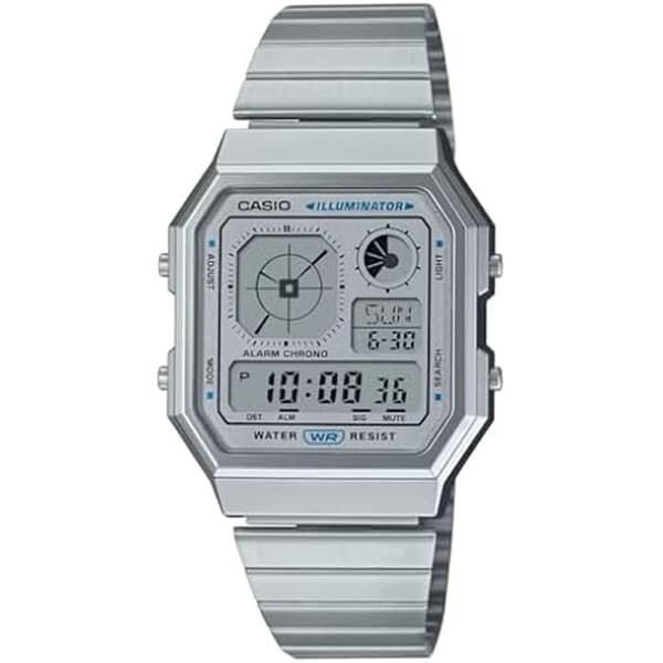 Klocka - CASIO - A130WE-7AEF - Silver - Digital - Vattentålig 5 ATM