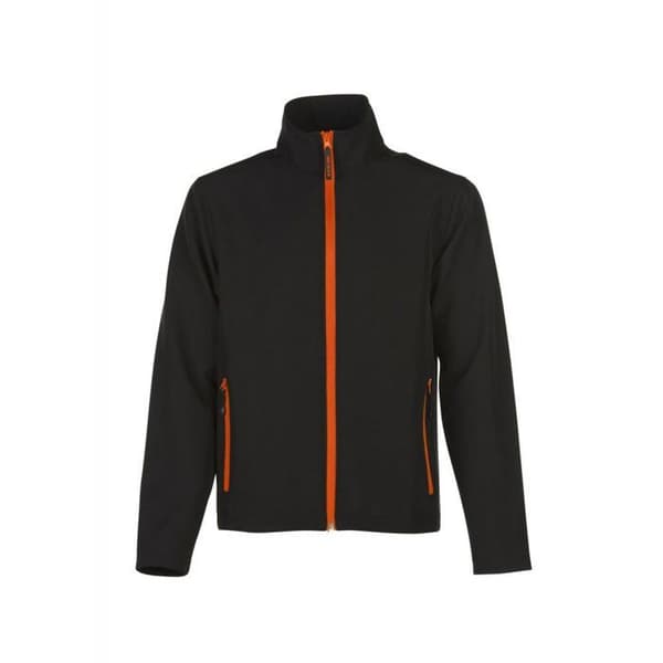 Bicolor Softshell Jacka Penduick Magellan Herr - Svart / Orange