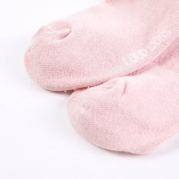 Babysockor - vidaXL - Ljus rosa - 75% bomull - Elastisk storlek - Unisex