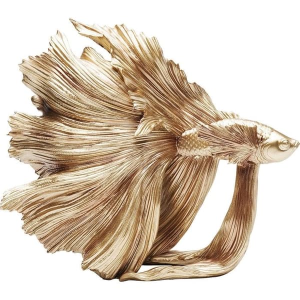 Dekoration kampfisk 34cm guld Kare Design