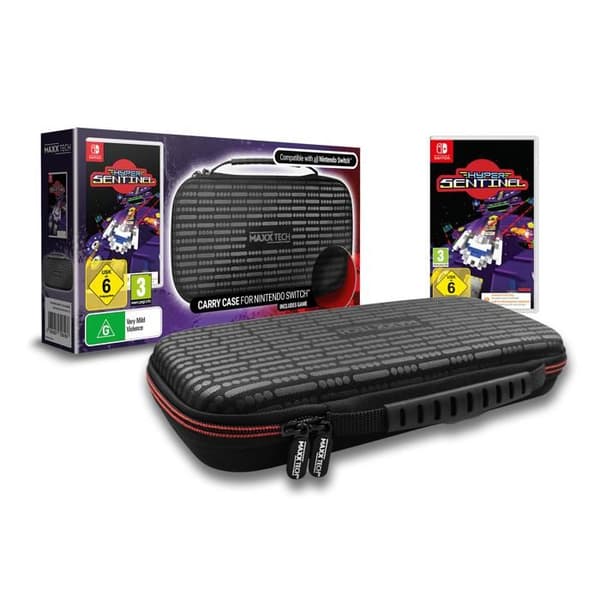 Maxx Tech Premium Housse för Switch 1 & 2 + Spel Hyper Sentinel Nintendo Switch (Endast nedladdningskod)