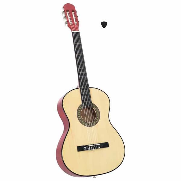 vidaXL Klassisk gitarr för nybörjare 4/4 39" Lärk 70106