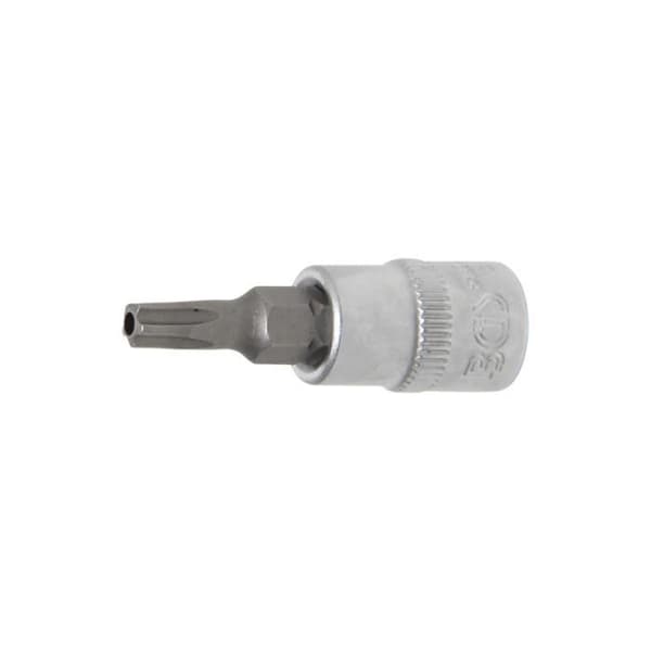 Bitshylsa 6,3 mm (1/4") TS-profil (för Torx Plus) med TS25-borrning