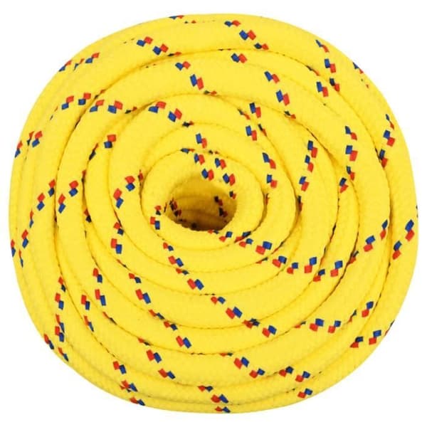 vidaXL Båtrep Gult 16 mm 100 m Polypropen 152627