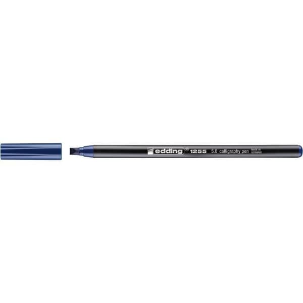 Calligraphy Pen - EDDING - 1255 - Stålblå - 5 mm - Snabbtorkande