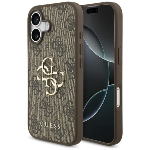Guess hårdskal med stort logotyp för iPhone 17 - Brun