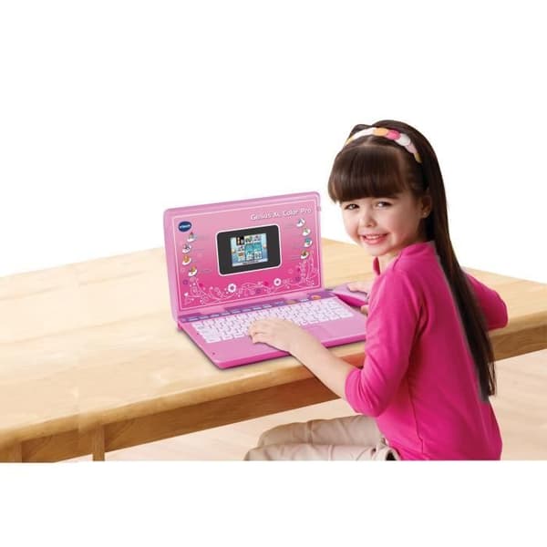 VTECH Genius XL Color Pro Tvåspråkig dator rosa - 6-11 år
