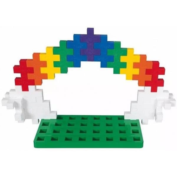 Midi BIG upptäcktssats 60 grunddelar + 1 bas + 1 häfte - Plus Plus