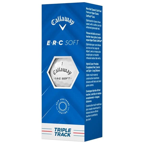 Box med 12 Callaway ERC Soft Triple Track golfbollar Nytt