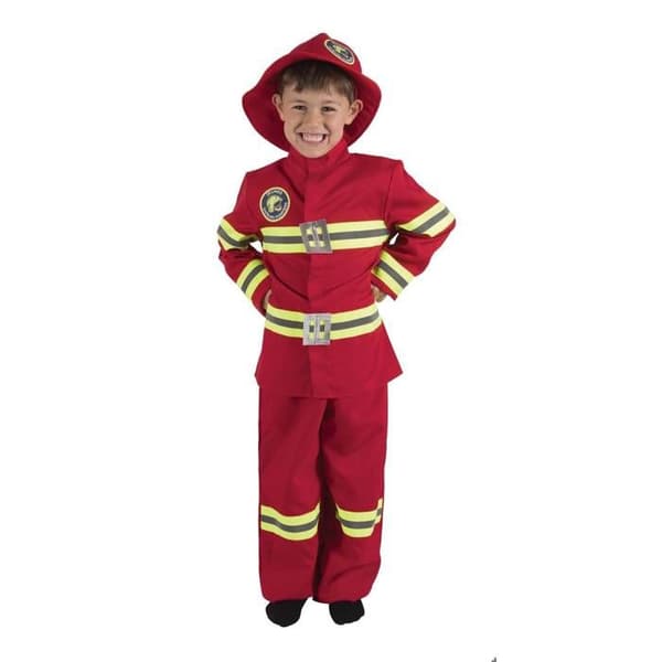 Brandman Kostym Barn - PTIT CLOWN - PTIT CLOWN - Röd - Polyester - 3+ år