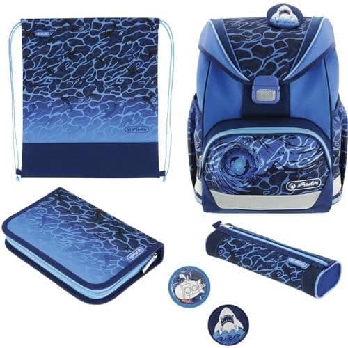 Skolryggsäck - HERLITZ - ULTRALIGHT PLUS - Blå - Multicolor - Grundskola