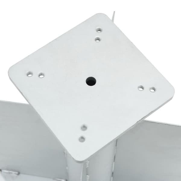 Silver underjordisk parasollfot 27,5x27,5x45 cm stål