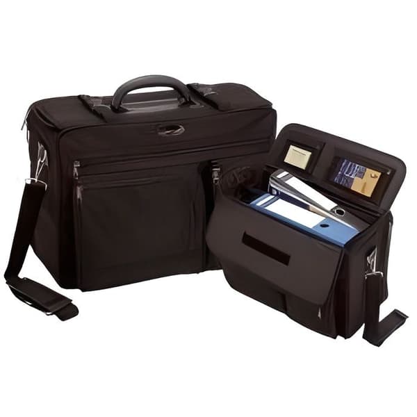 Boardcase/Pilotfodral LIGHTPAK THE FLIGHT Svart - Övernattningsfunktion - PC-fack - Axelrem