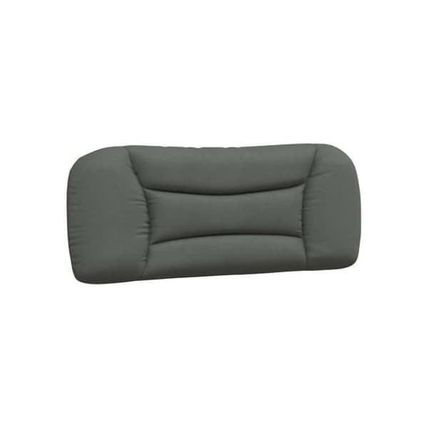 Huvudgavel - vidaXL - Hvar - Mörkgrå - 100x15x48 cm - 100% polyester - Polypropenfiber