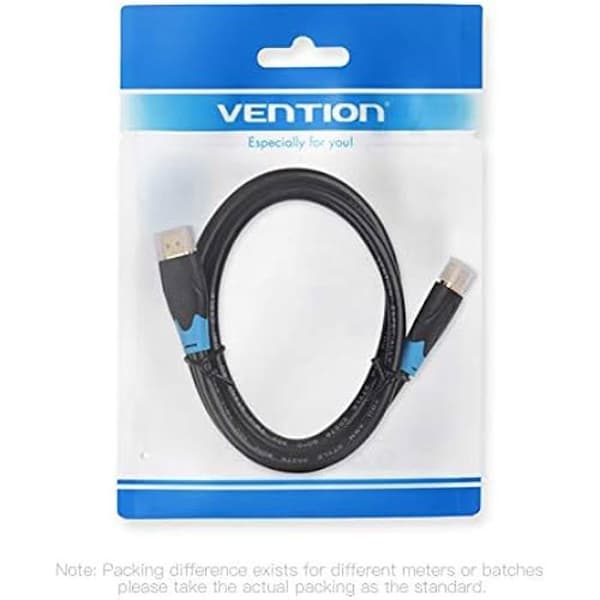 Vention HDMI 2.0-kabel 6ft (2m) 4K guldpläterad 18Gbps (senaste versionen stöder Ethernet, 3D och Audio Return)