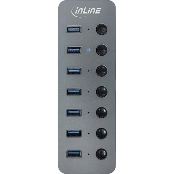 Annan USB-kringutrustning Inline - 35395D - Hub - 7 x USB 3.2 Gen 1 - Desktop ()