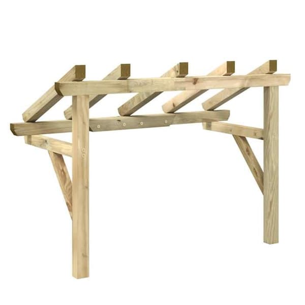 vidaXL Dörröverhäng 150x100x100 cm Solid furu 49452