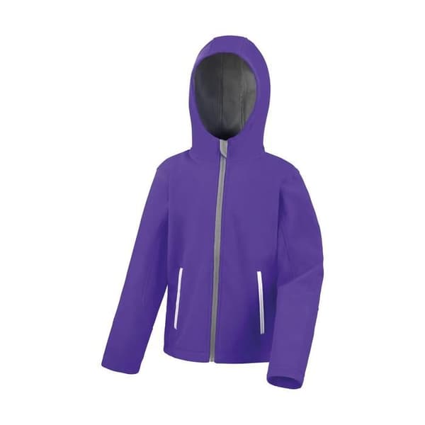 Result Core TX Performance barn softshell jacka - lila/grå