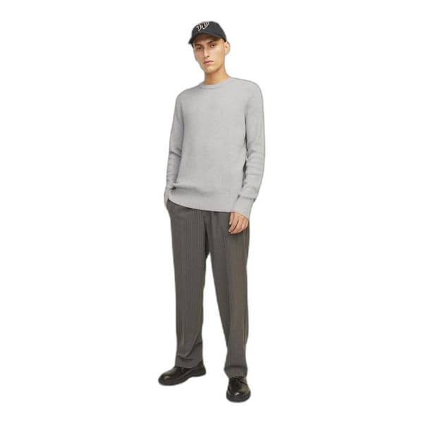 Jack & Jones Perfect stickad tröja - ljusgrå melange