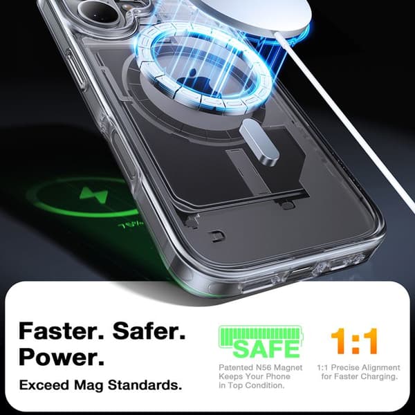 Coque Torras Diamond MagSafe Series för iPhone 16 Plus - Klar