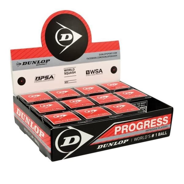 Dunlop progress squashboll - svart