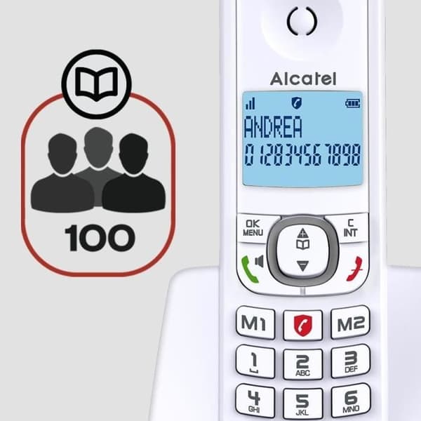 Trådlös telefon - ALCATEL - F530 - Solo Grå