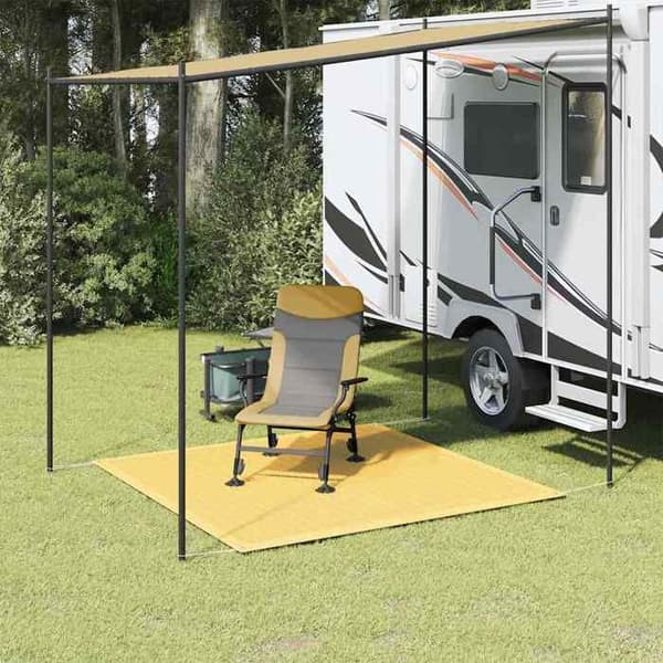vidaXL Tältmatta 200x200 cm Beige 310756