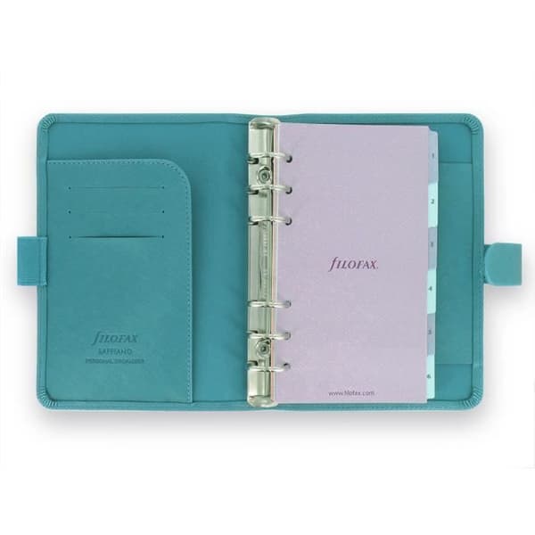 FILOFAX Saffiano arrangörsdagbok - Vattengrönt