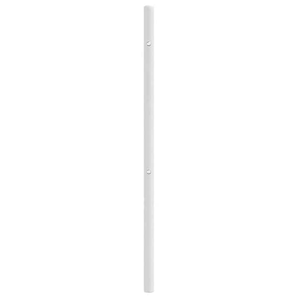Sänggavel i vit metall 180 cm