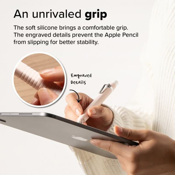 Siliconfodral för Apple Pencil 2:a generationen / Pro - Ringke - Pink Sand