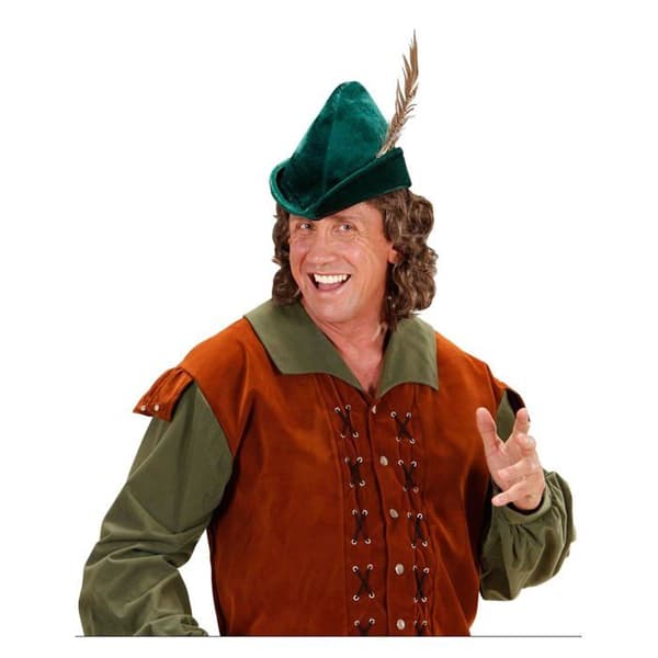 Kostymaccessoar - WIDMANN - Riddarhjälm - Grön - Vuxen - Karneval