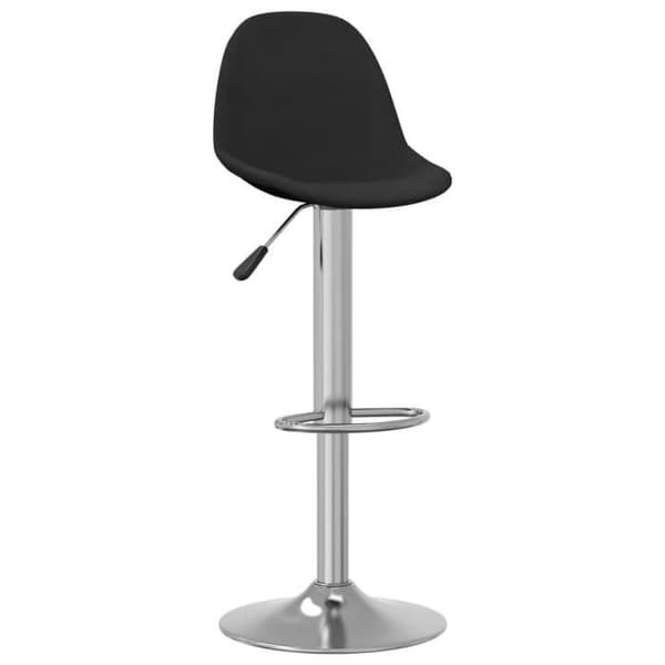 vidaXL Barstolar, 2 st Svart Tyg