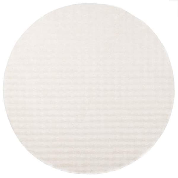 vidaXL Rund yta Matta SIROLO Kräm Ø 160 CM Polyester 42022737
